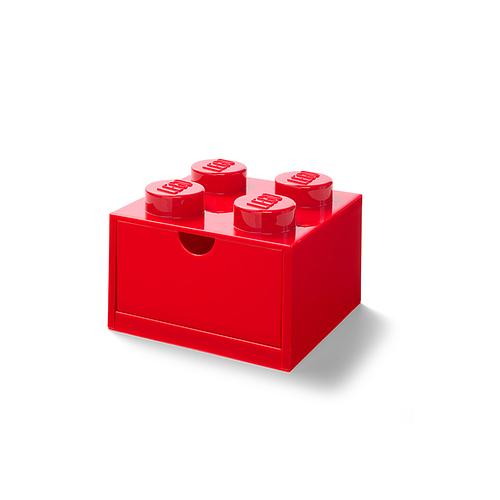 LEGO - 4 KNOBS DESK DRAWER BRIGHT RED (1) ML