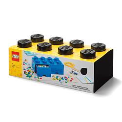 LEGO - 8 KNOBS BRICK 2 DRAWERS BLACK (1) ML